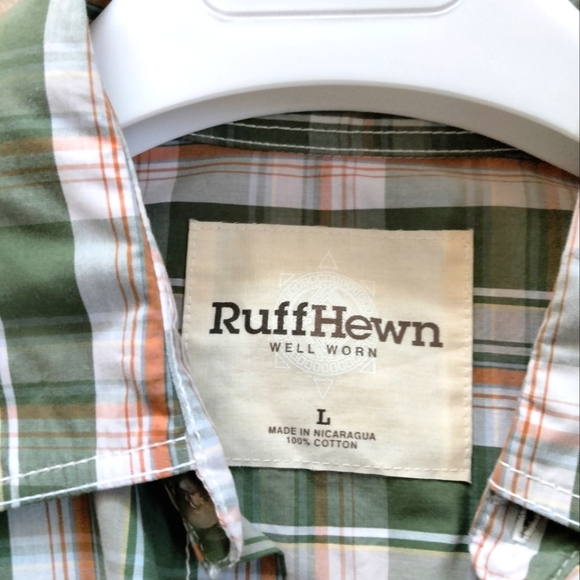RuffHewn Casual 100% Cotton Button Up - Picture 7 of 8